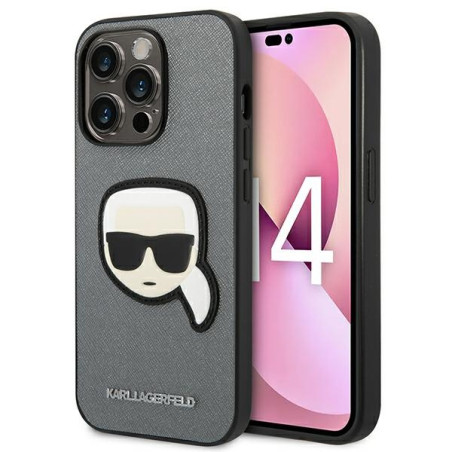 Ochranný kryt Karl Lagerfeld pro Apple iPhone 14 Pro Max – stříbrná