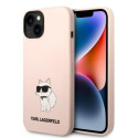 Kryt Karl Lagerfeld Choupette iPhone 14 Plus pink