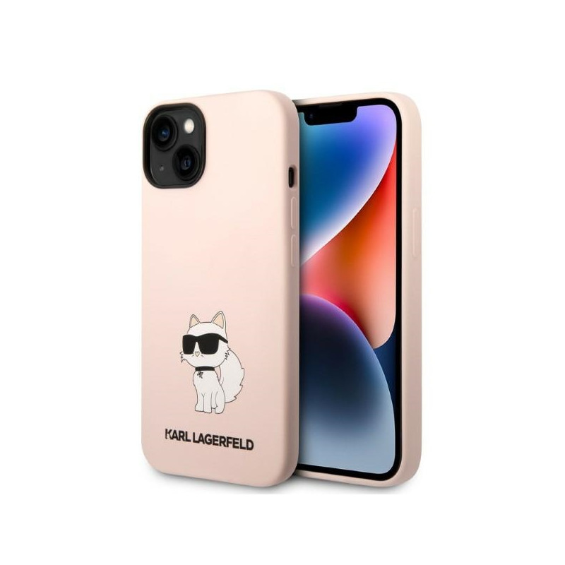 Kryt Karl Lagerfeld KLHCP14MSNCHBCP pro iPhone 14 Plus - pink/pink silikon Choupette