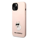 Kryt Karl Lagerfeld Choupette iPhone 14 Plus pink