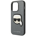 Ochranný kryt Karl Lagerfeld pro Apple iPhone 14 Pro Max – stříbrná
