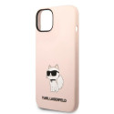 Kryt Karl Lagerfeld Choupette iPhone 14 Plus pink