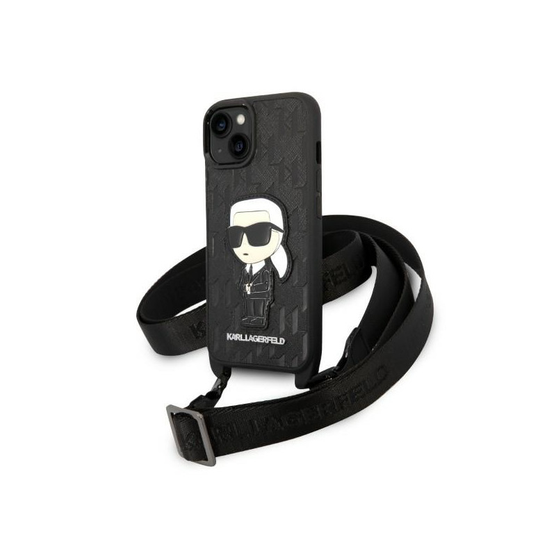 Kryt Karl Lagerfeld KLHCP14SSTKMK pro iPhone 14 - black/black
