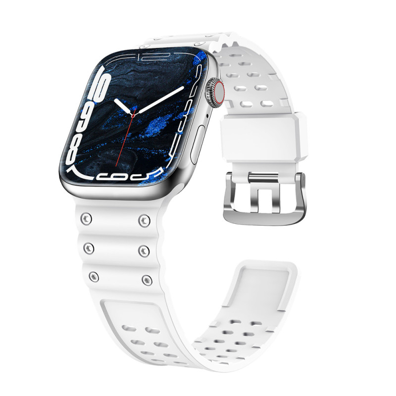 Řemínek Hurtel pro Apple Watch 38 / 40 / 41 mm – bílá