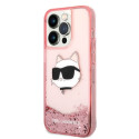 Kryt Karl Lagerfeld KLHCP14XLNCHCP iPhone 14 Pro Max růžová