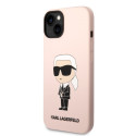 Kryt Karl Lagerfeld KLHMP14MSNIKBCP pro iPhone 14 Plus - růžová