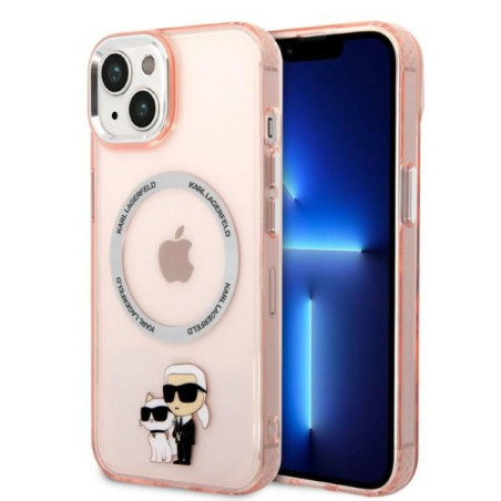 Kryt Karl Lagerfeld KLHMP14SHNKCIP iPhone 14 - růžový