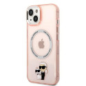 Kryt Karl Lagerfeld KLHMP14SHNKCIP iPhone 14 - růžový