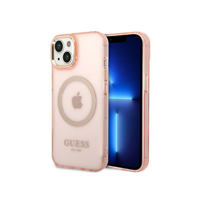 Kryt Guess GUHMP14SHTCMP pro iPhone 14 - růžová