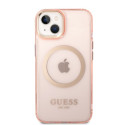 Kryt Guess GUHMP14SHTCMP iPhone 14 MagSafe - růžová