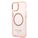 Kryt Guess GUHMP14SHTCMP iPhone 14 MagSafe - růžová