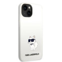 Kryt Karl Lagerfeld KLHMP14MSNCHBCH pro iPhone 14 Plus bílá