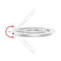 HOCO GM104 Magnetický (MagSafe) kovový stojánek na telefon, stříbrný