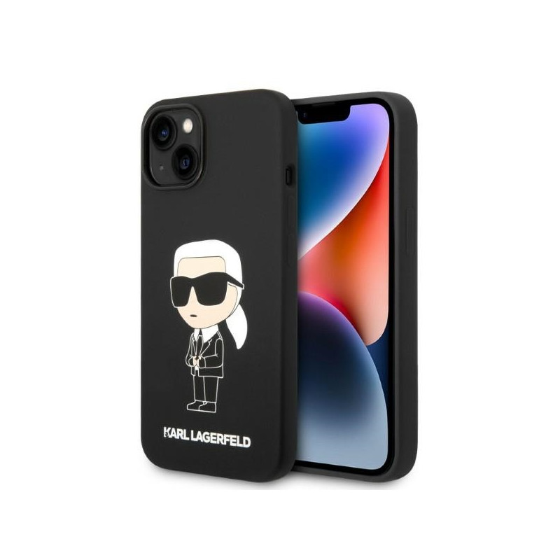 Kryt Karl Lagerfeld KLHMP14MSNIKBCK pro iPhone 14 Plus - black/black