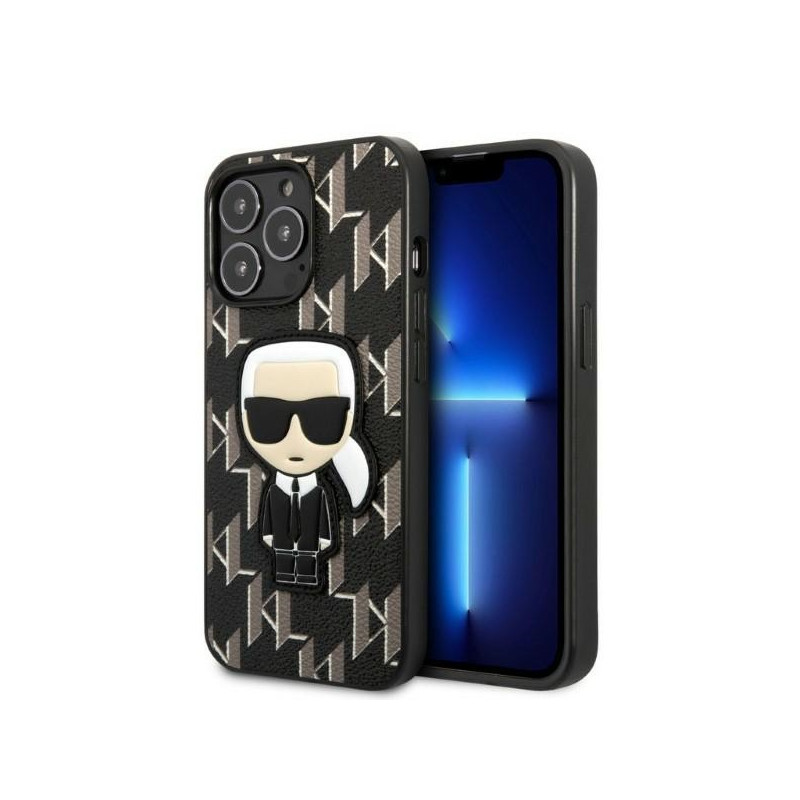 Kryt Karl Lagerfeld KLHCP13LPMNIKBK pro iPhone 13 Pro - černá