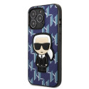 Kryt Karl Lagerfeld KLHCP13LPMNIKBL pro iPhone 13 Pro modrá