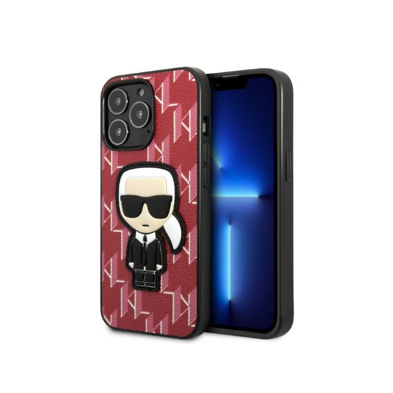 Kryt Karl Lagerfeld KLHCP13LPMNIKPI pro iPhone 13 Pro - červená/červená