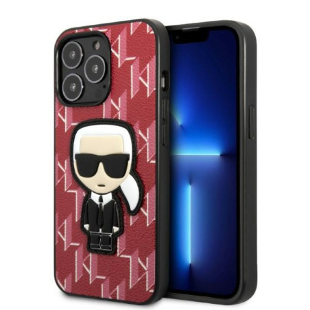 Kryt Karl Lagerfeld KLHCP13LPMNIKPI iPhone 13 Pro červená