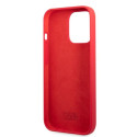 Kryt Karl Lagerfeld Silicone Plaque iPhone 13 Pro - červená