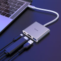 HOCO HB14 USB-C Hub (redukce, adaptér) na HDMI, USB3.0 a USB-C