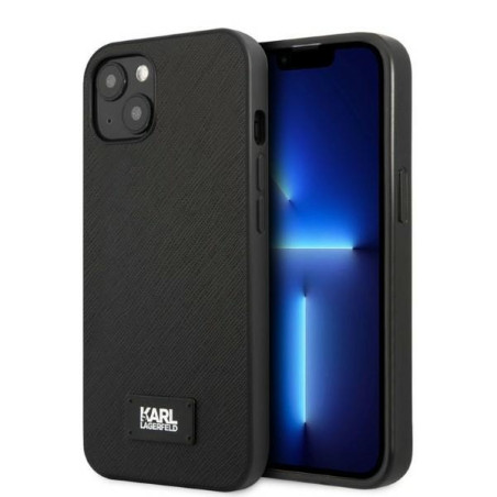Kryt Karl Lagerfeld Saffiano Plaque pro iPhone 13 mini