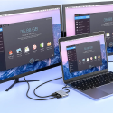 HOCO HB29 USB-C Video Hub 2v1 (HDMI 4K@30Hz, VGA), Space Grey