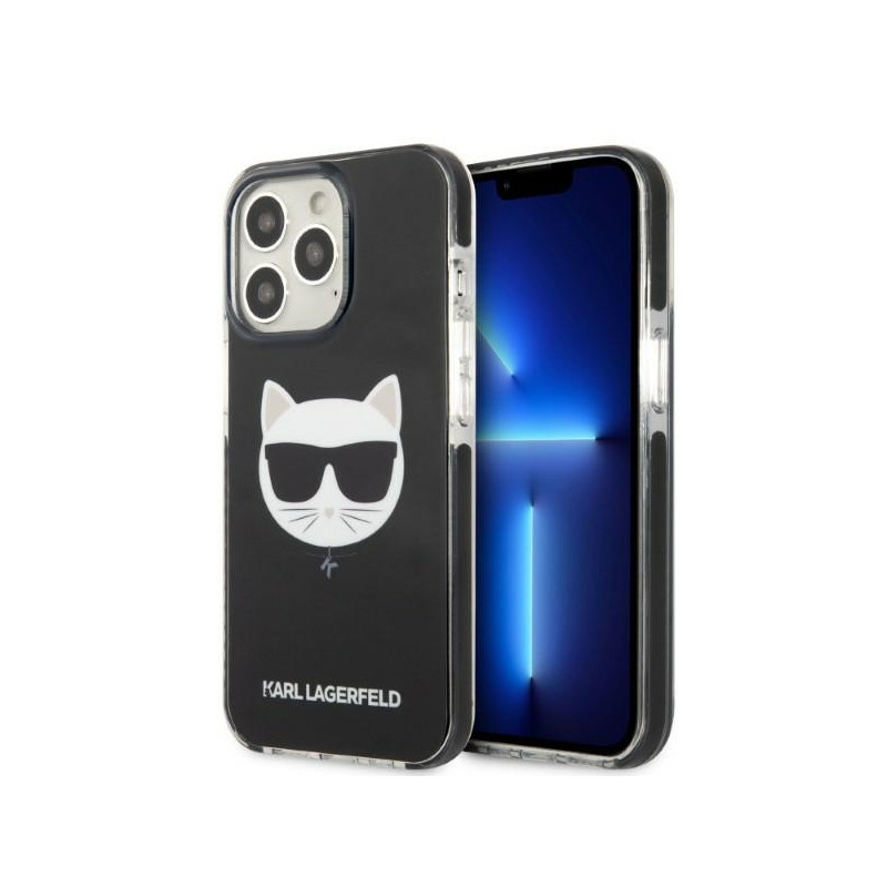 Kryt Karl Lagerfeld CHOUPETTE HEAD pro iPhone 13 - transparent