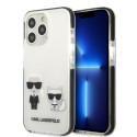 Kryt Karl Lagerfeld Karl & Choupette iPhone 13 Pro Max bílý
