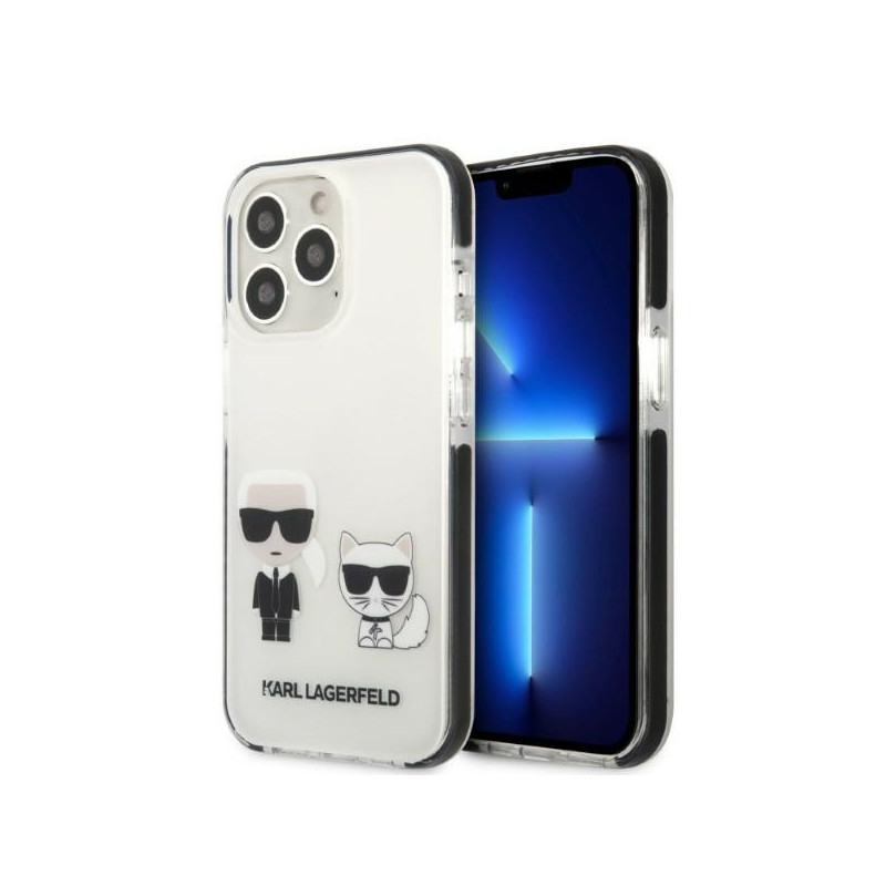 Kryt Karl Lagerfeld KLHCP13XTPEKCW pro iPhone 13 Pro Max - bílá/bílá