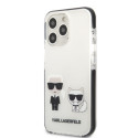 Kryt Karl Lagerfeld Karl & Choupette iPhone 13 Pro Max bílý
