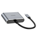 HOCO HB29 USB-C Video Hub 2v1 (HDMI 4K@30Hz, VGA), Space Grey