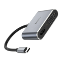 HOCO HB29 USB-C Video Hub 2v1 (HDMI 4K@30Hz, VGA), Space Grey