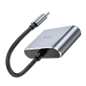 HOCO HB29 USB-C Video Hub 2v1 (HDMI 4K@30Hz, VGA), Space Grey