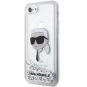 Kryt Karl Lagerfeld KLHCI8LNKHCH iPhone 7/8/SE - stříbrná