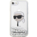 Kryt Karl Lagerfeld KLHCI8LNKHCH iPhone 7/8/SE - stříbrná