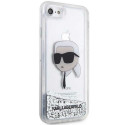 Kryt Karl Lagerfeld KLHCI8LNKHCH iPhone 7/8/SE - stříbrná