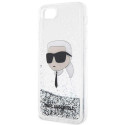 Kryt Karl Lagerfeld KLHCI8LNKHCH iPhone 7/8/SE - stříbrná