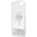 Kryt Karl Lagerfeld KLHCI8LNKHCH iPhone 7/8/SE - stříbrná