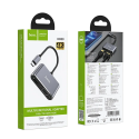 HOCO HB29 USB-C Video Hub 2v1 (HDMI 4K@30Hz, VGA), Space Grey