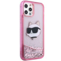 Kryt Karl Lagerfeld KLHCP12MLNCHCP iPhone 12/12 Pro růžový