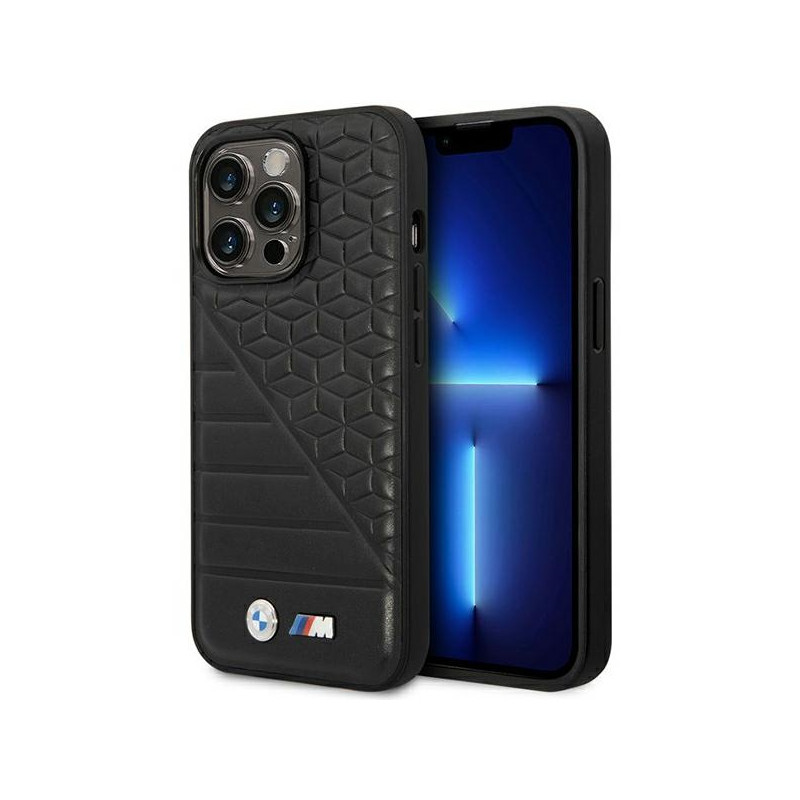 Kryt BMW BI PATTERN pro iPhone 14 Pro 6,1" - černý