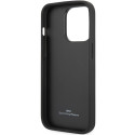 Pouzdro BMW LEATHER QUILTED iPhone 14 Pro 6.1" - černá