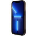 Kryt BMW HALF TRICOLOR pro iPhone 14 Pro Max - černá