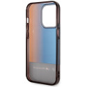 Kryt BMW HALF TRICOLOR pro iPhone 14 Pro Max - černá