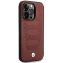 Pouzdro BMW BMHMP14L22RPSR pro iPhone 14 Pro - vínová