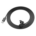 HOCO L14 Externí (kravatový) mikrofon s konektorem USB-C, kabel 2m, černý
