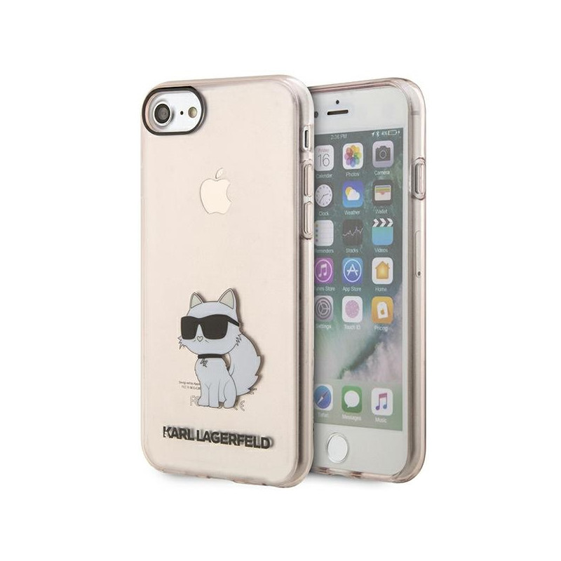 Kryt Karl Lagerfeld CHOUPETTE iPhone 7/8 / SE (2020/2022) - růžová/růžová