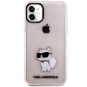 Kryt Karl Lagerfeld Choupette pro iPhone 11/XR - pink