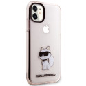 Kryt Karl Lagerfeld Choupette pro iPhone 11/XR - pink