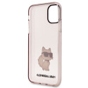 Kryt Karl Lagerfeld Choupette pro iPhone 11/XR - pink